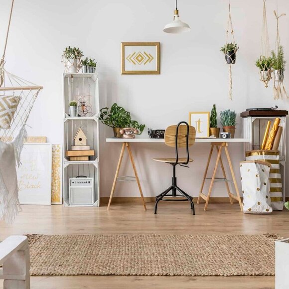 🥬2/80🥬NWT Boho Macrame Plant Hanger Hand Crafted in Canada Bohemian Home Decor - Picture 10 of 16